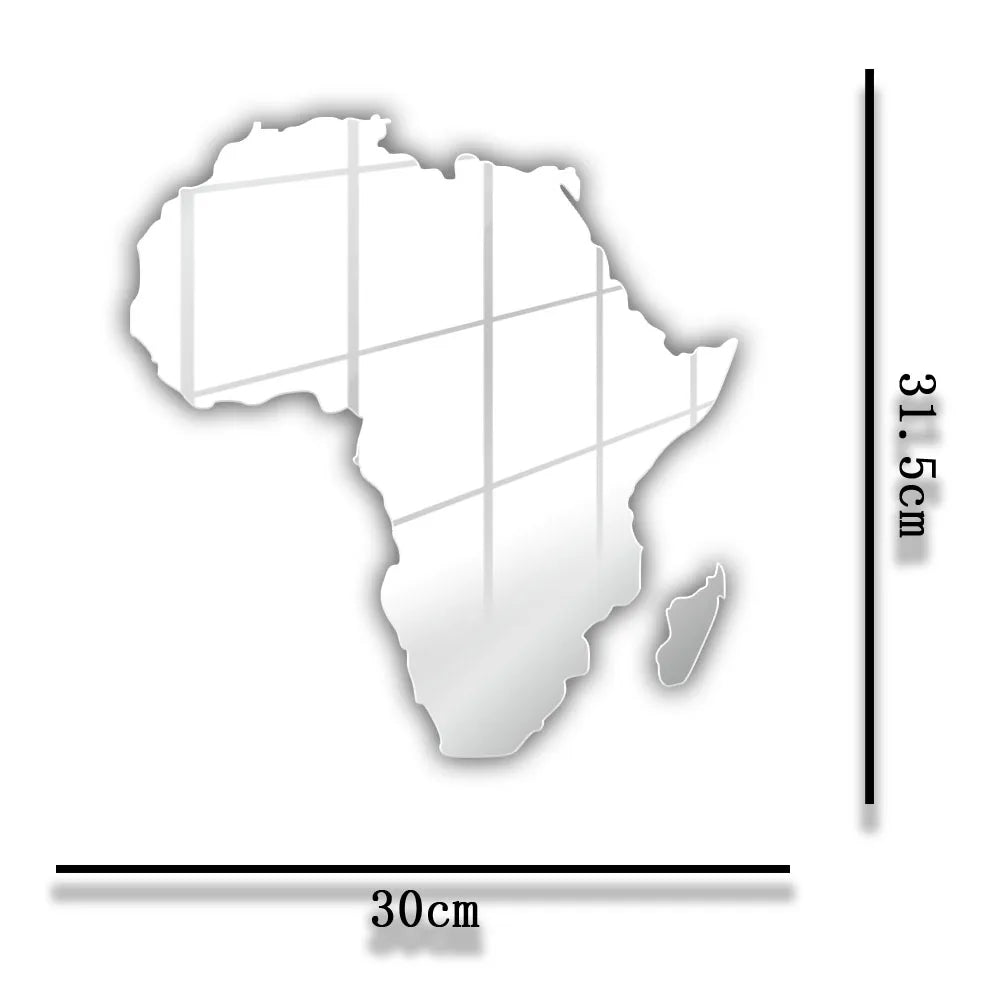 Map Of Africa Light Up Neon Sign For Bedroom Office Glowing African Map Geography Luminous Wall Mirror LED Lighting Home Decor