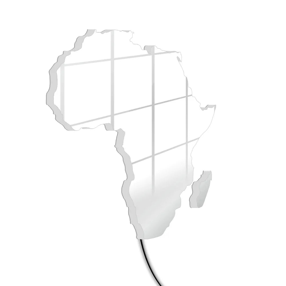 Map Of Africa Light Up Neon Sign For Bedroom Office Glowing African Map Geography Luminous Wall Mirror LED Lighting Home Decor