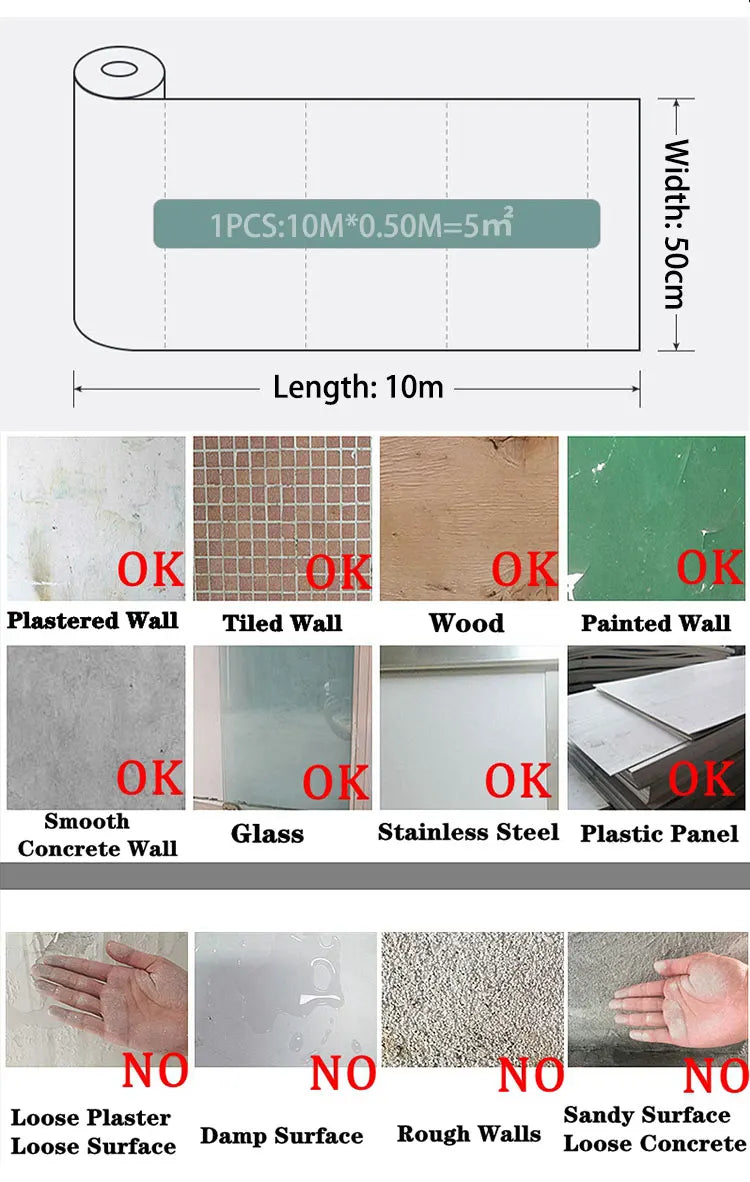 Linen Wallpaper Self-adhesive Waterproof Moisture-proof and Moldy Resistant 3D Wall Stickers Home Living Room Wall Decoration