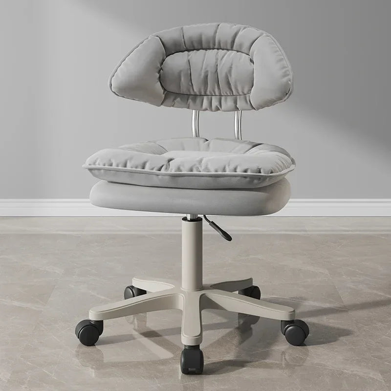 Nordic Luxury Salon Stool Special Lifting Rotating Backrest Bar Seat Large Hairdressing Manicurist Circle Chair