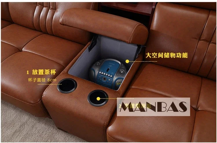 Linlamlim Premium Italian Genuine Leather Sofa Set Big Sectional Couch Living Room Sofas With Adjustable Headrest Home Furniture