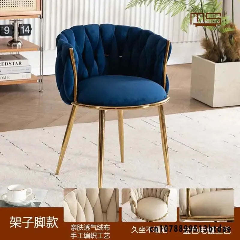 Home Girls Bedroom Makeup Chair, Comfortable for Long Periods of Time Grace Living Room Backrest Lift Swivel Chair JQM Furniture