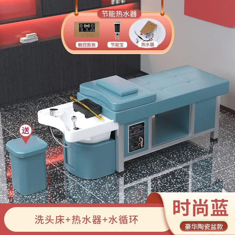 Massage shampoo bed Hair salon special multi-functional Thai fumigation head treatment bed Beauty bed Constant temperature water