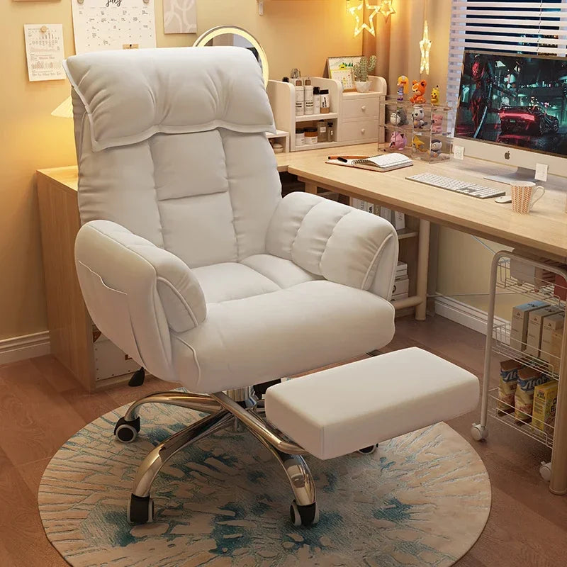 Comfortable Reclining Computer Chair, Sedentary Backrest, Sofa Chair, Bedroom, Study, Living Room, Office, Home