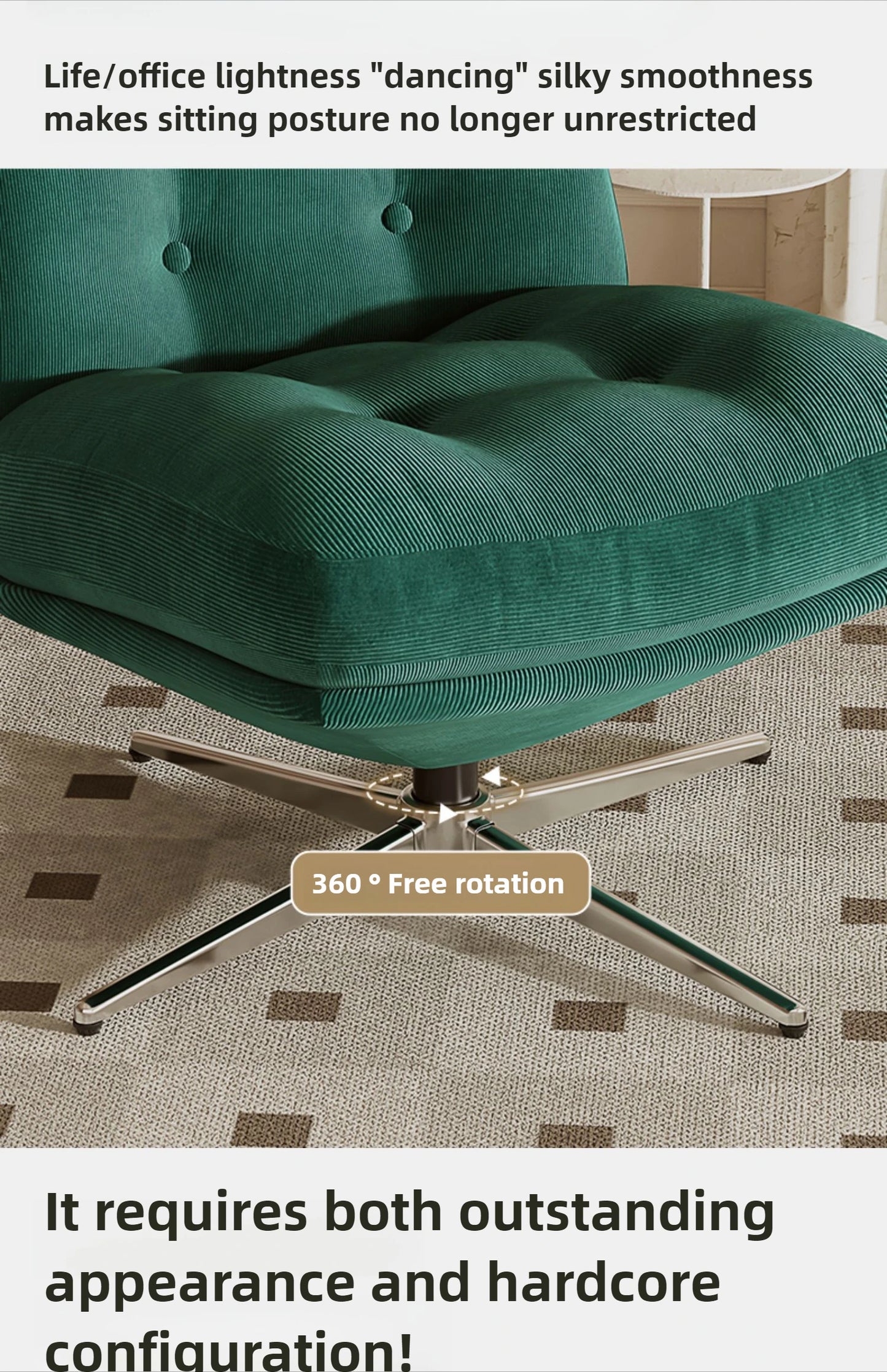Single sofa chair light luxury medieval Bauhaus living room leisure chair bedroom lazy sofa