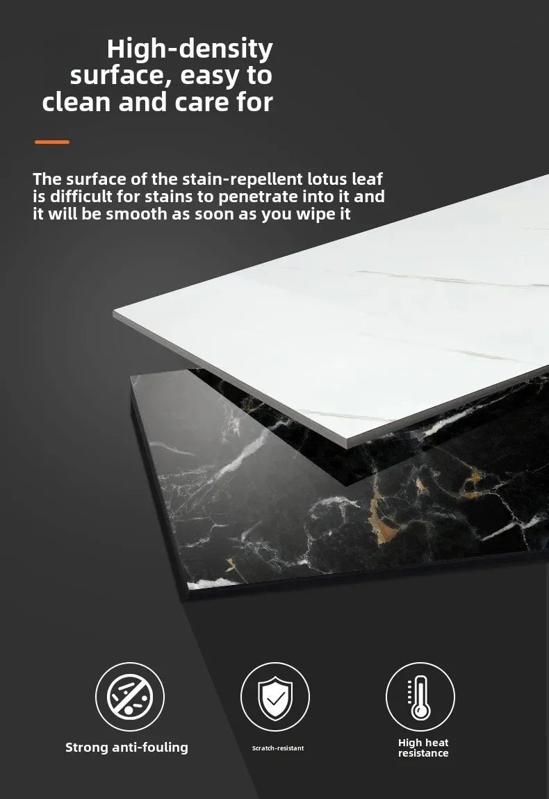 Background Decoration Glossy Anti-marble Texture Wall Stickers Moisture-proof Waterproof Self-adhesive Stickers PVC Foam Decals