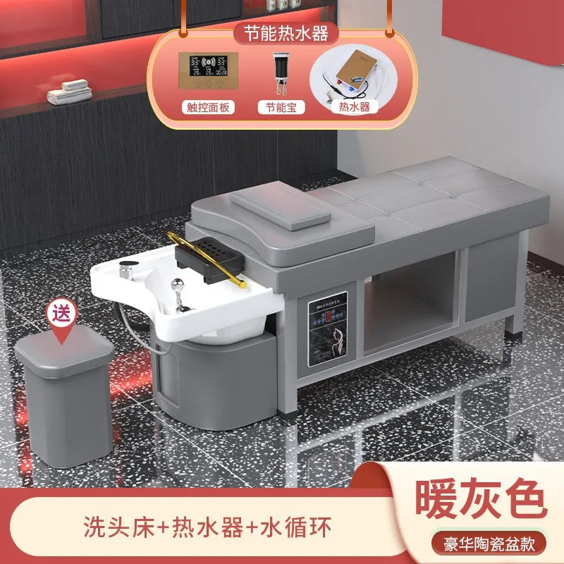 Massage shampoo bed Hair salon special multi-functional Thai fumigation head treatment bed Beauty bed Constant temperature water