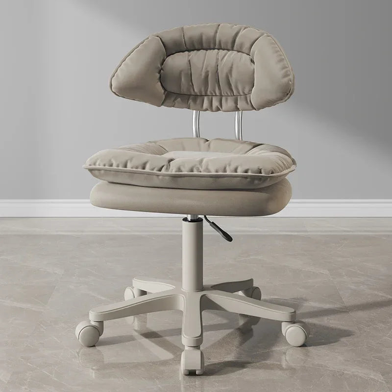 Nordic Luxury Salon Stool Special Lifting Rotating Backrest Bar Seat Large Hairdressing Manicurist Circle Chair