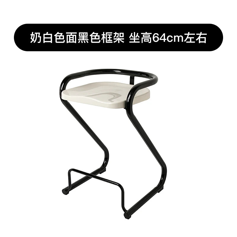 Medieval cream bar chair colorful macaron small apartment ins cafe high chair