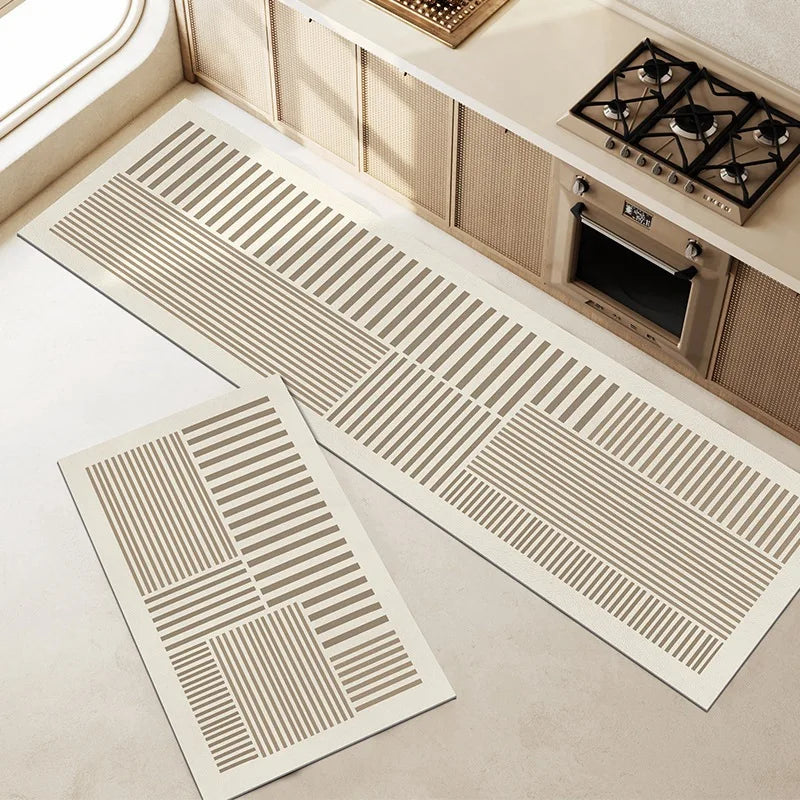 Super Absorbent Kitchen Floor Mat Long Diatomite Kitchen Rug Soft Washable Carpets Anti Slip Bathroom Entrance Doormat 주방매트