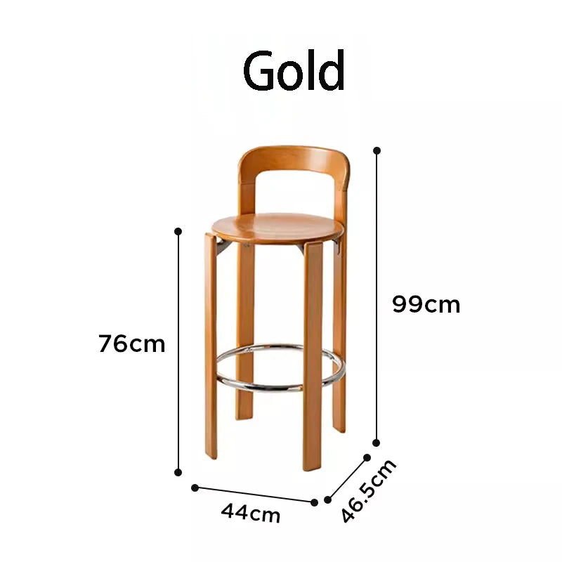 Nordic Beech Solid Wood Plywood Dining Stackable Vintage Curved Rey Backrest Swiss Chair