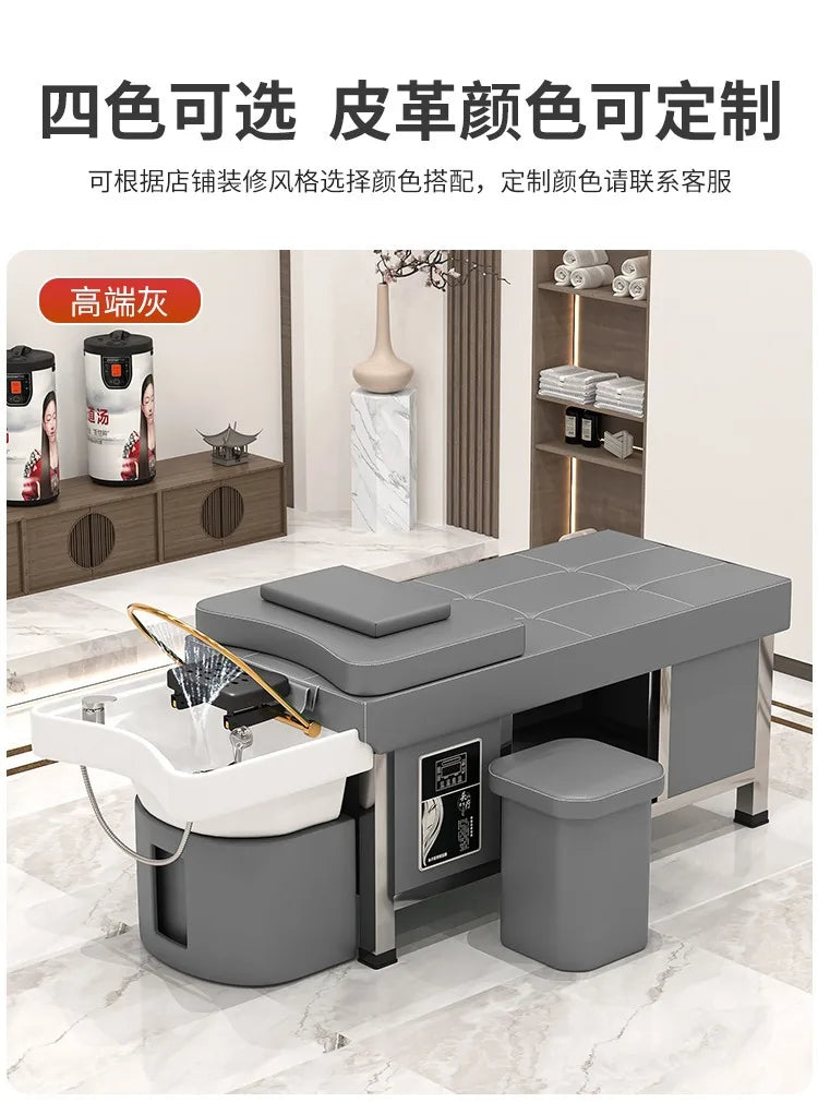 Massage shampoo bed Hair salon special multi-functional Thai fumigation head treatment bed Beauty bed Constant temperature water