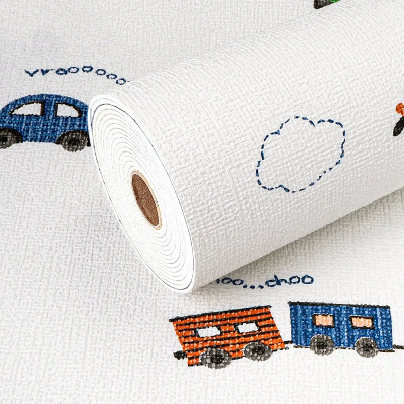 3D Wall Stickers Sound Insulation Antibacterial Moisture-proof Self-Adhesive Waterproof Wallpaper DIY Home Wall Decor
