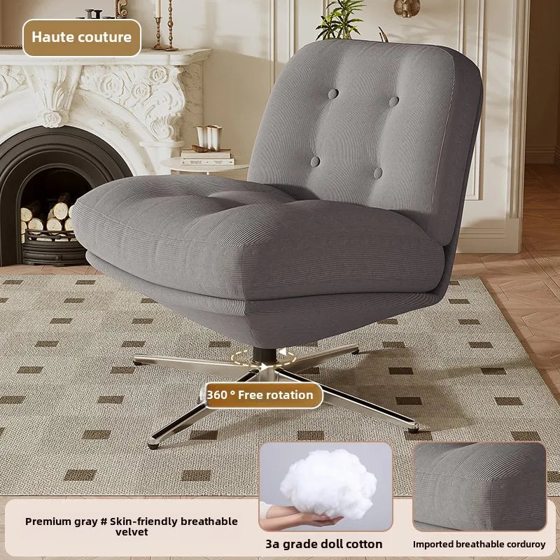 Single sofa chair light luxury medieval Bauhaus living room leisure chair bedroom lazy sofa