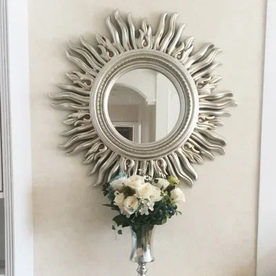 Sun Apollo Art Wall Mirror Decorative Bathroom Accessory Unique Champion Designs Reflective Art Piece Elegant Wall Decor