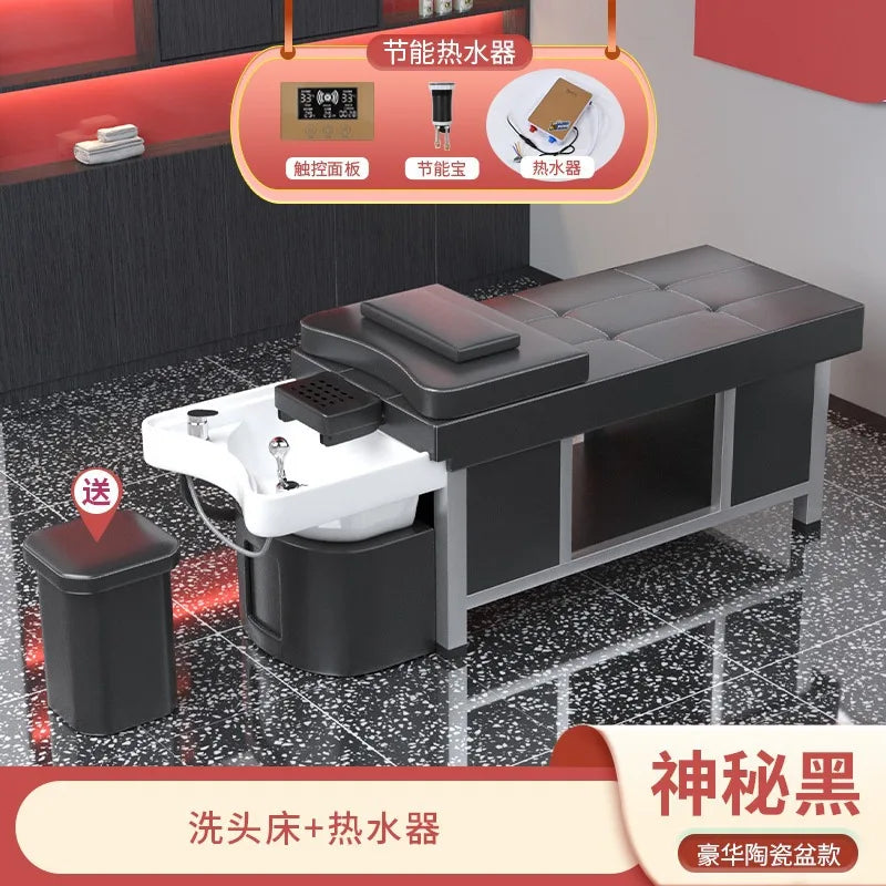 Massage shampoo bed Hair salon special multi-functional Thai fumigation head treatment bed Beauty bed Constant temperature water