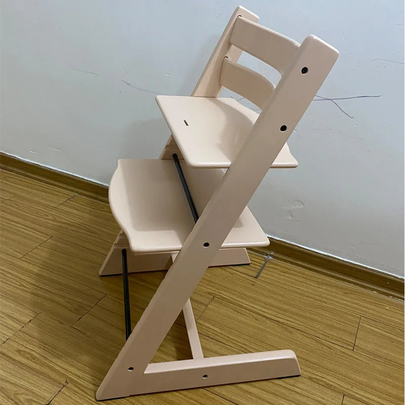 X&D Children's Growth Chair Baby Dining Chair Multifunctional Adjustable Beech Wood Children's High Legged Learning Chair 2024