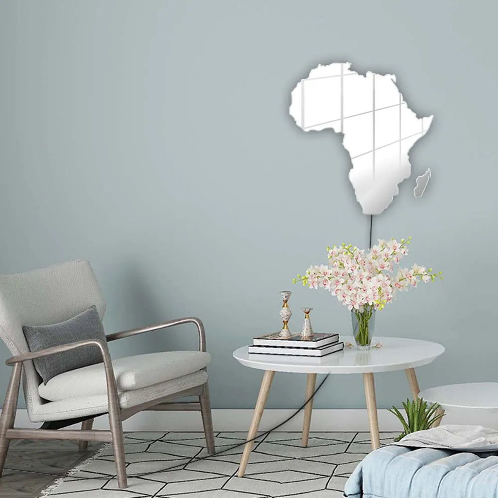 Map Of Africa Light Up Neon Sign For Bedroom Office Glowing African Map Geography Luminous Wall Mirror LED Lighting Home Decor