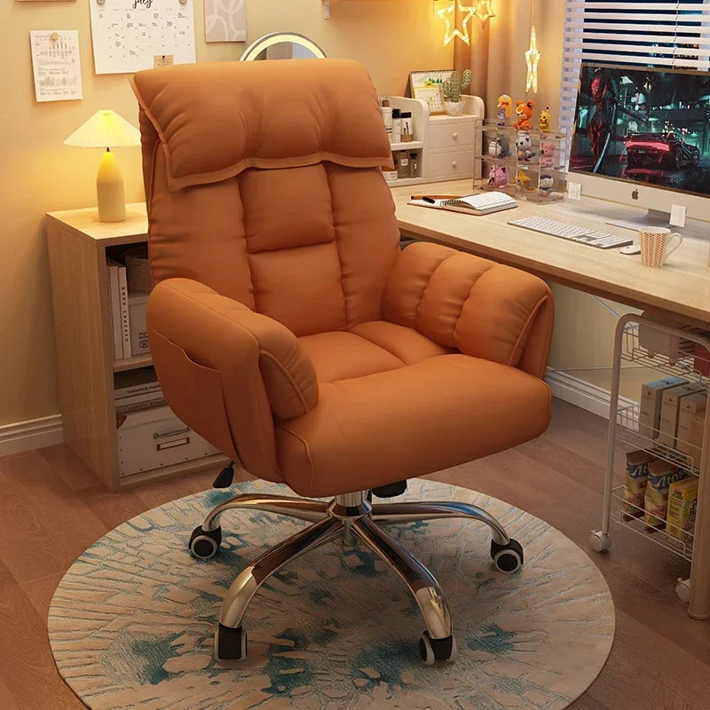 Comfortable Reclining Computer Chair, Sedentary Backrest, Sofa Chair, Bedroom, Study, Living Room, Office, Home