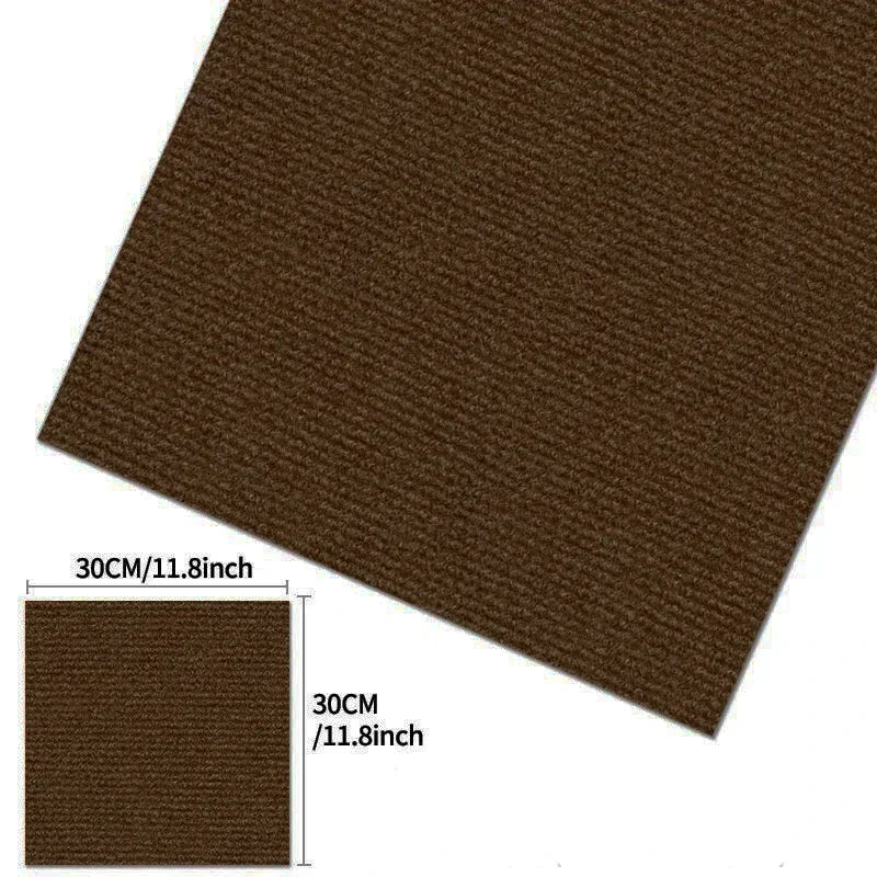 30x30CM DIY Self Adhesive Carpet Floor Tiles Sticker Square Rugs Peel And Stick Mat Flooring For Kitchen Home Decor Carpets 