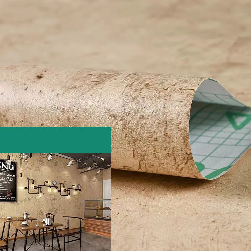 Concrete Countertop Contact Paper Gray Cement Industrial Paper 3D Textured Self Adhesive Waterproof Wallpaper for Home Decor