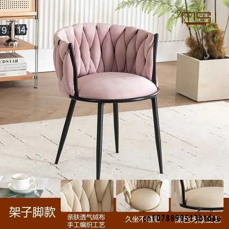 Home Girls Bedroom Makeup Chair, Comfortable for Long Periods of Time Grace Living Room Backrest Lift Swivel Chair JQM Furniture