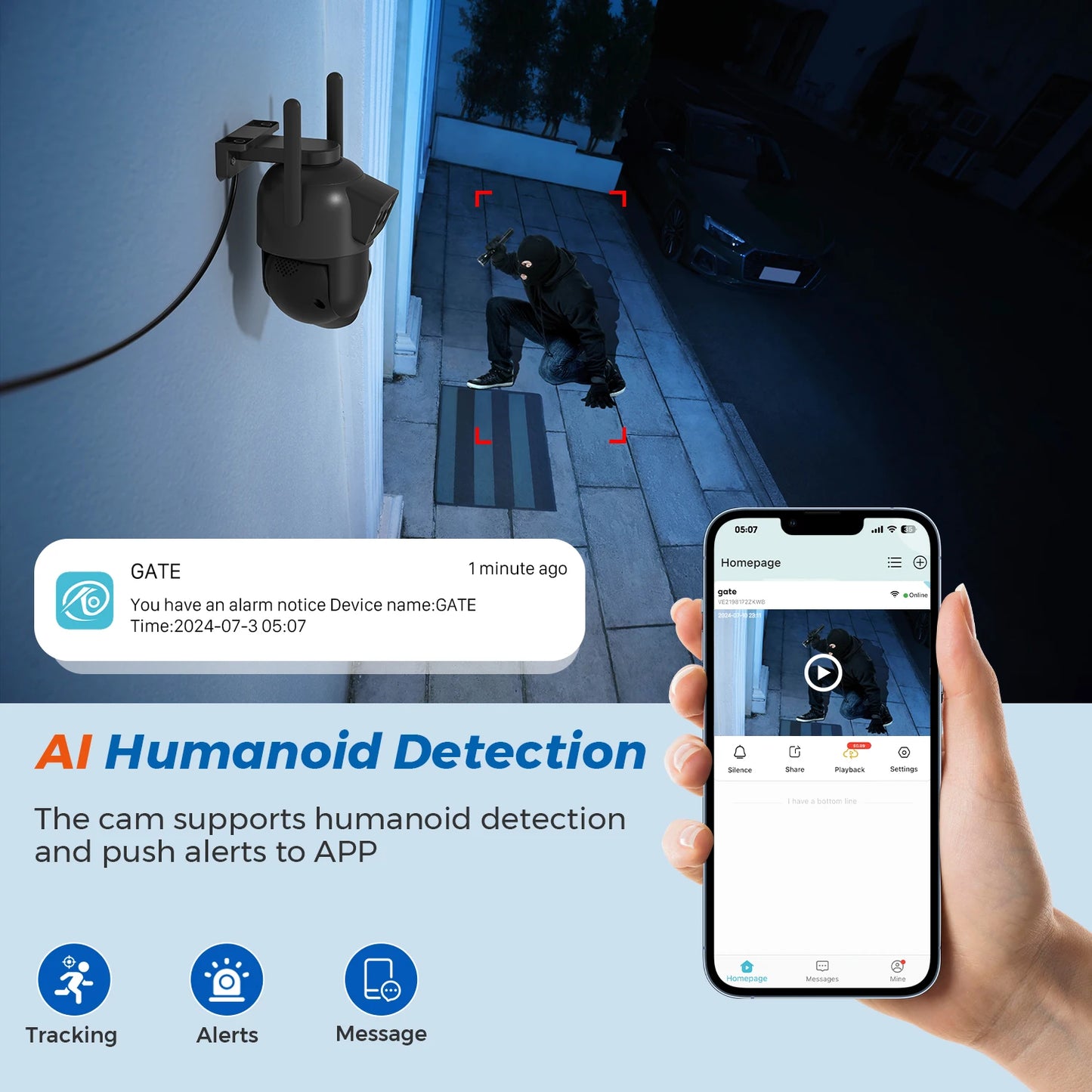 5K 10MP HD Wifi PTZ Camera Outdoor 8MP Dual Lens Dual Screen AI Auto Tracking IP Camera CCTV Audio Video Surveillance P2P O-KAM