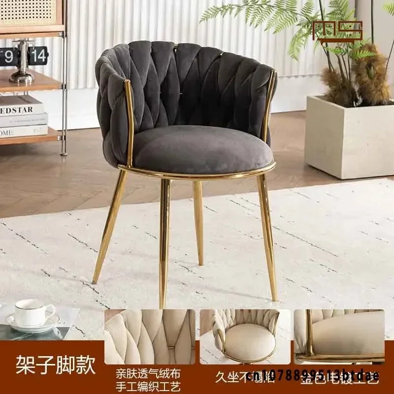 Home Girls Bedroom Makeup Chair, Comfortable for Long Periods of Time Grace Living Room Backrest Lift Swivel Chair JQM Furniture