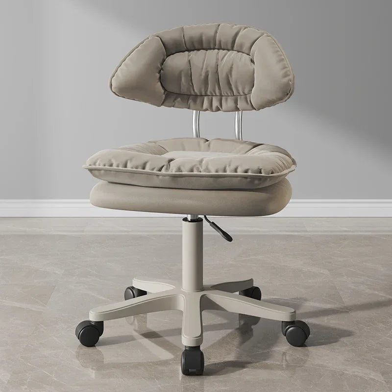 Nordic Luxury Salon Stool Special Lifting Rotating Backrest Bar Seat Large Hairdressing Manicurist Circle Chair