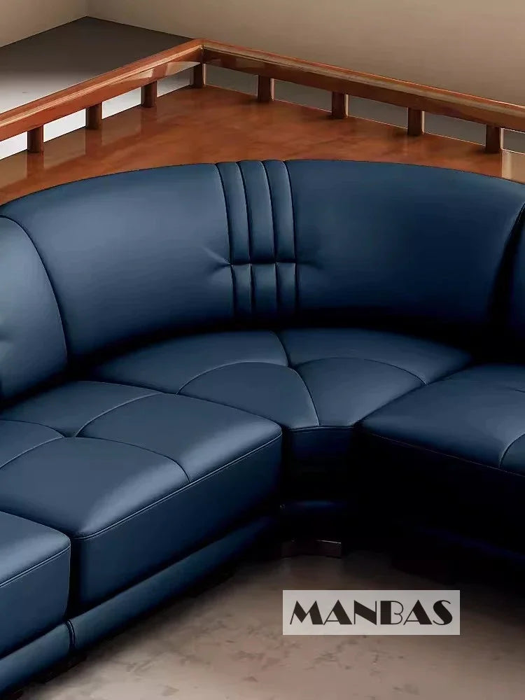 Linlamlim Premium Italian Genuine Leather Sofa Set Big Sectional Couch Living Room Sofas With Adjustable Headrest Home Furniture