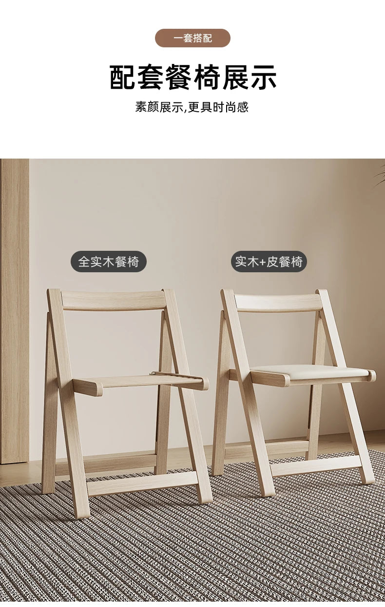 Folding Dining Table Set 6 Chairs Luxury Vintage Square Dining Table Extensio Nordic Mesas Y Sillas De Comedor Kitchen Furniture