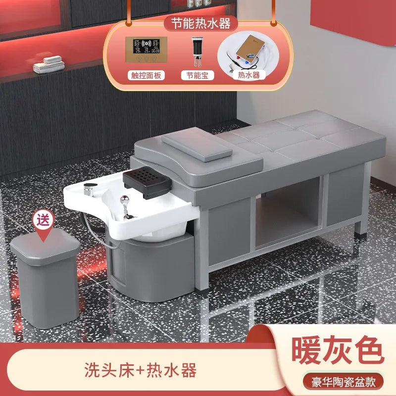 Massage shampoo bed Hair salon special multi-functional Thai fumigation head treatment bed Beauty bed Constant temperature water
