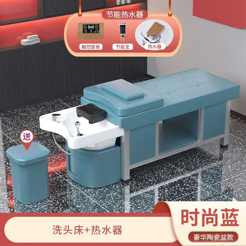 Massage shampoo bed Hair salon special multi-functional Thai fumigation head treatment bed Beauty bed Constant temperature water