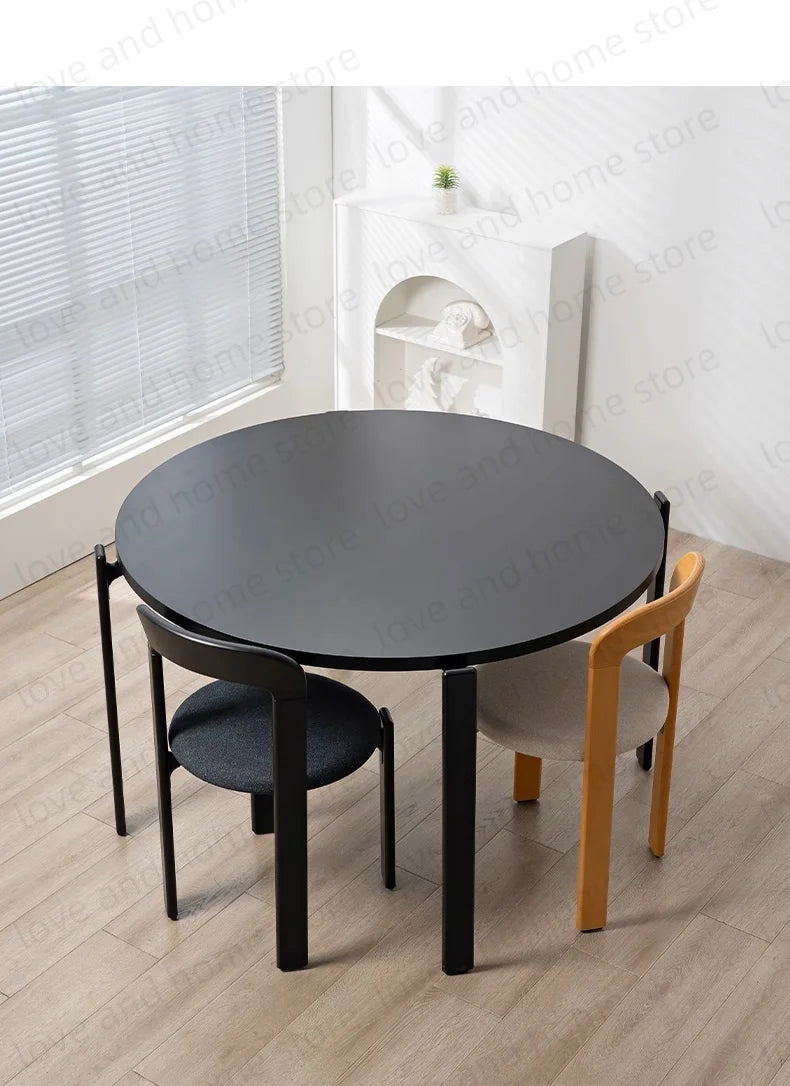 Nordic Beech Solid Wood Plywood Dining Stackable Vintage Curved Rey Backrest Swiss Chair