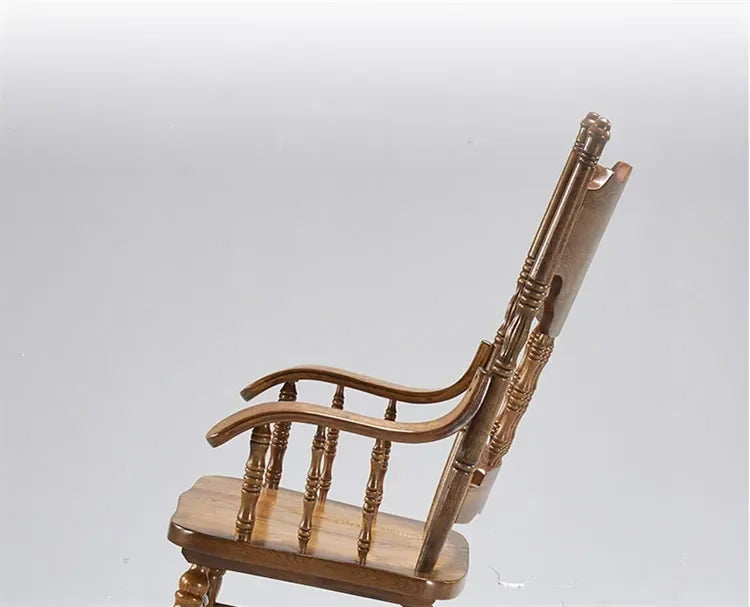 American Living Room Rocking Chairs Furniture Home Balcony Leisure Back Armchair for Adults Retro Homestay Dormitory Recliner Z