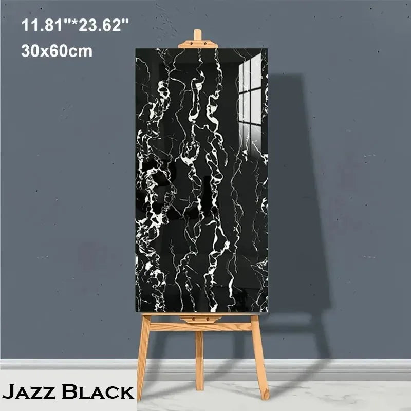 10-20Pcs 30cmx60cm Self-adhesive Marble Tiles Sticker Waterproof Floor Sticker PVC Tile Kitchen Bathroom Wall Sticker Home Decor