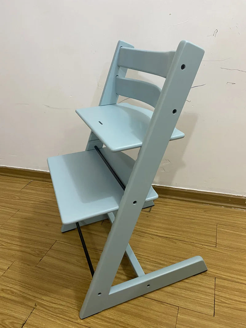 X&D Children's Growth Chair Baby Dining Chair Multifunctional Adjustable Beech Wood Children's High Legged Learning Chair 2024