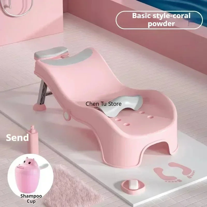 Plastic Children Shampoo Bed Foldable Hair Washing Chair Chairs Spa Basin Massage Bed Luxury Sillon Peluqueria Salon Furniture