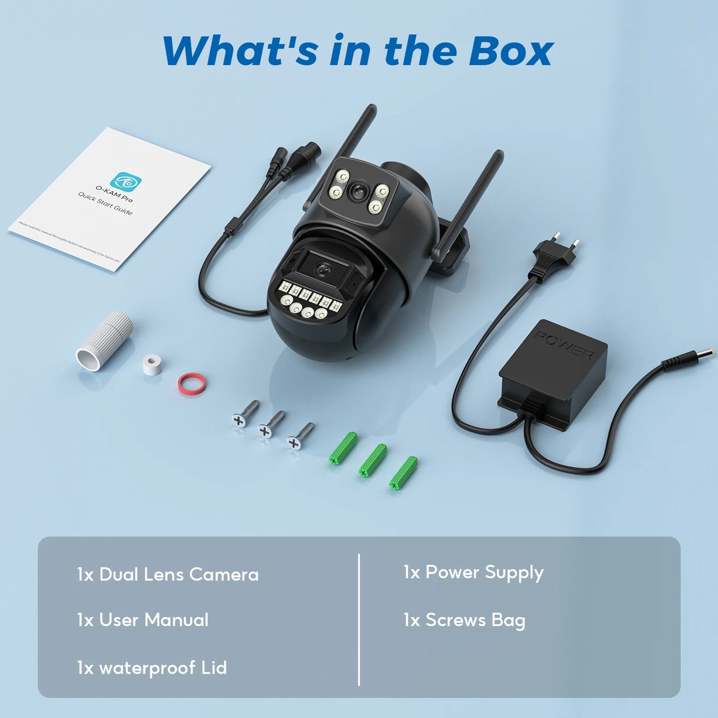 5K 10MP HD Wifi PTZ Camera Outdoor 8MP Dual Lens Dual Screen AI Auto Tracking IP Camera CCTV Audio Video Surveillance P2P O-KAM