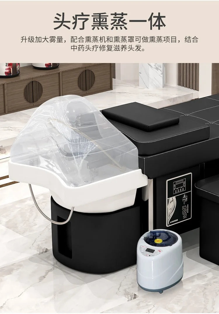 Massage shampoo bed Hair salon special multi-functional Thai fumigation head treatment bed Beauty bed Constant temperature water