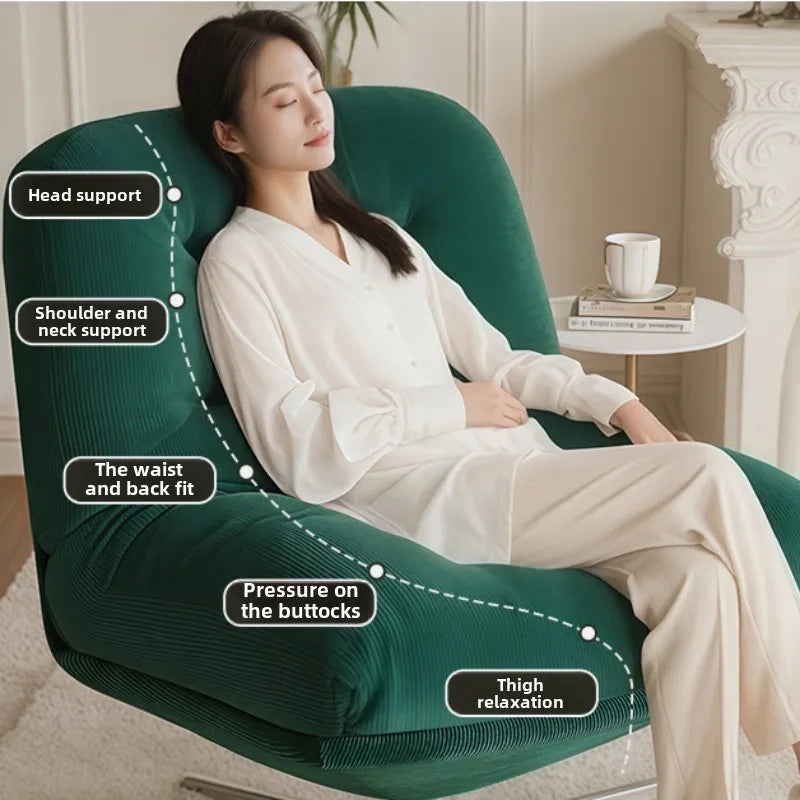 Single sofa chair light luxury medieval Bauhaus living room leisure chair bedroom lazy sofa