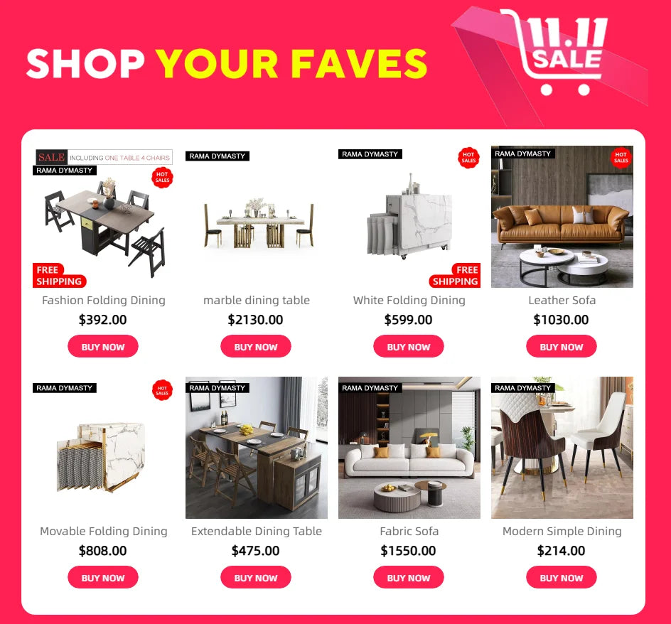Fashion Folding Dining Table Furniture yemek masasi Multifunctional Rectangle Foldable Dining Table Folding Chairs