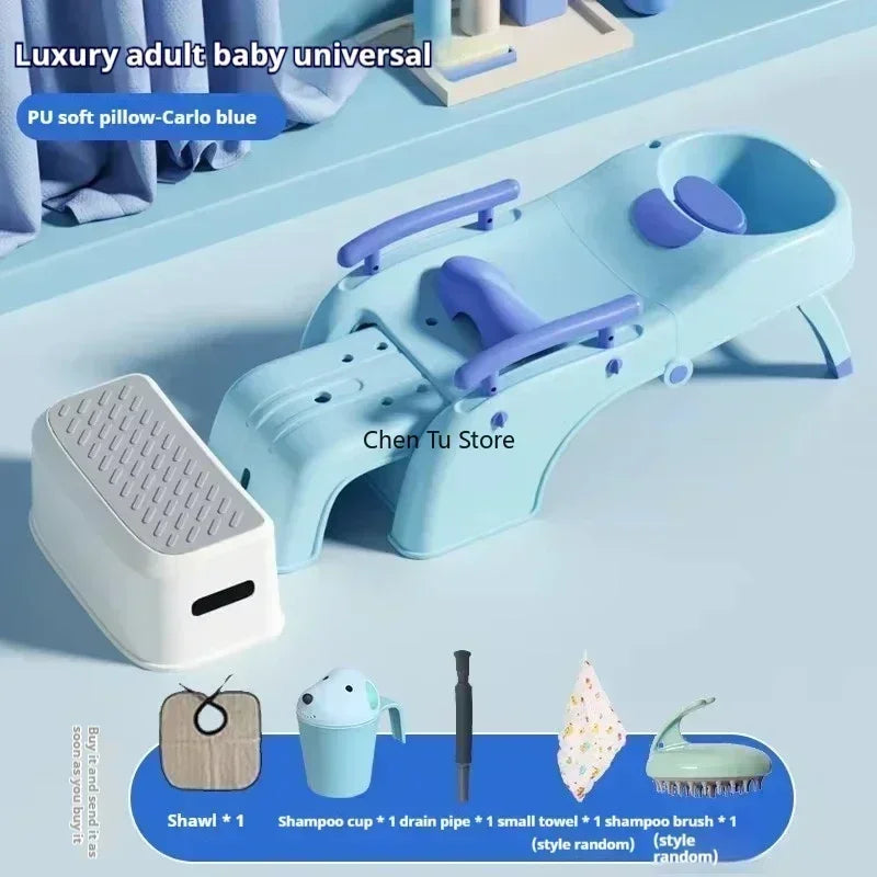 Plastic Children Shampoo Bed Foldable Hair Washing Chair Chairs Spa Basin Massage Bed Luxury Sillon Peluqueria Salon Furniture