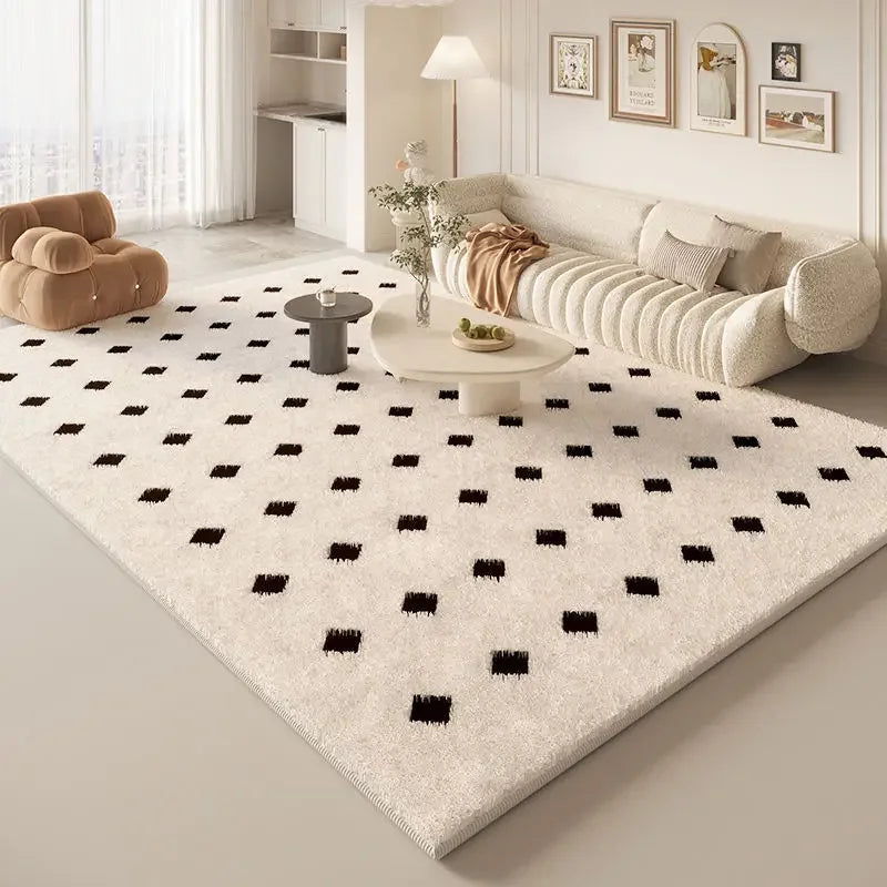 Large Size Rugs for Bedroom Fluffy Soft Study Rug Modern Style Living Room Decoration Carpet Thick Anti-slip Cloakroom Floor Mat