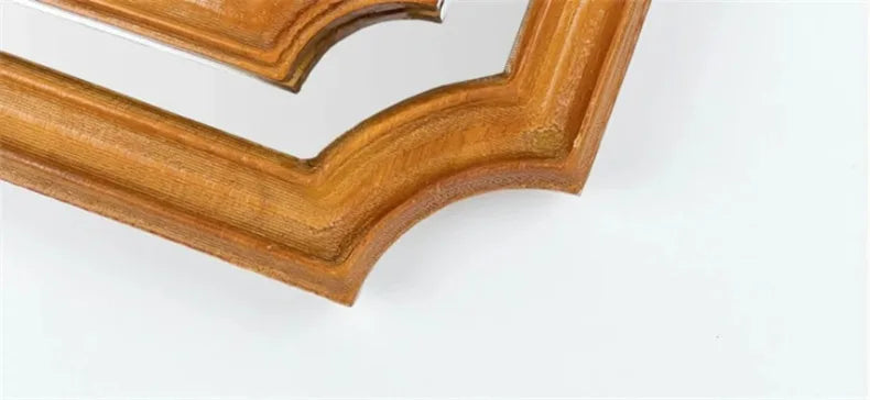 French Living Room Kitchen Decorative Mirrors Solid Wood Frame Homestay Makeup Mirror Retro Bedroom Wall-mounted Bathroom Mirror