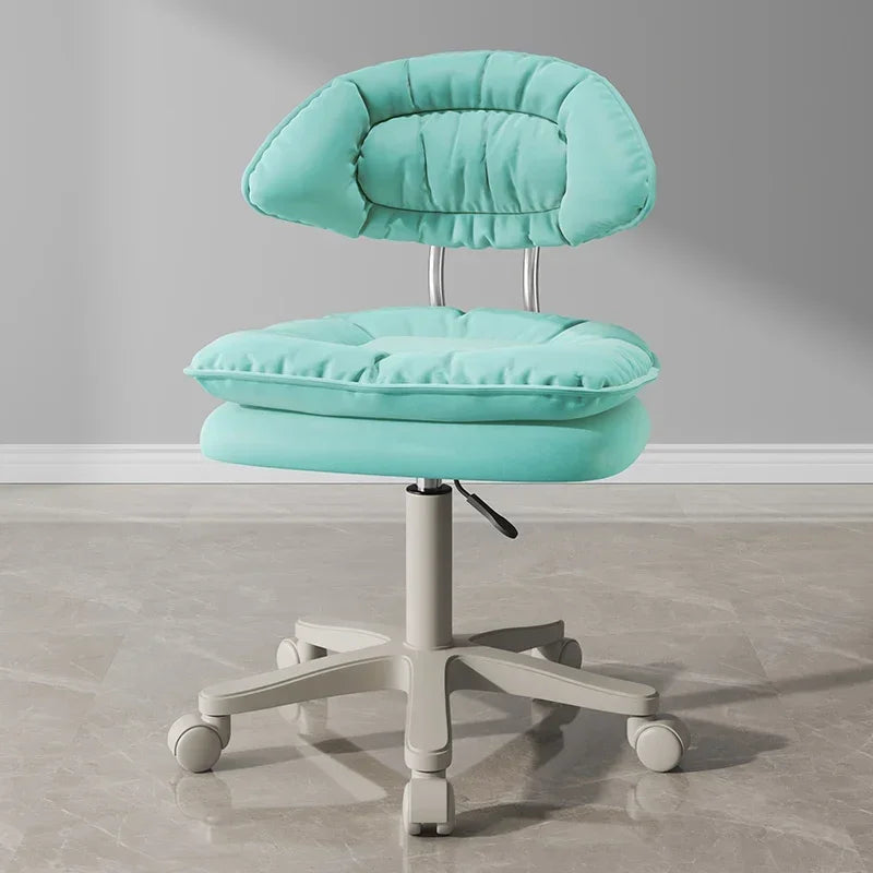 Nordic Luxury Salon Stool Special Lifting Rotating Backrest Bar Seat Large Hairdressing Manicurist Circle Chair