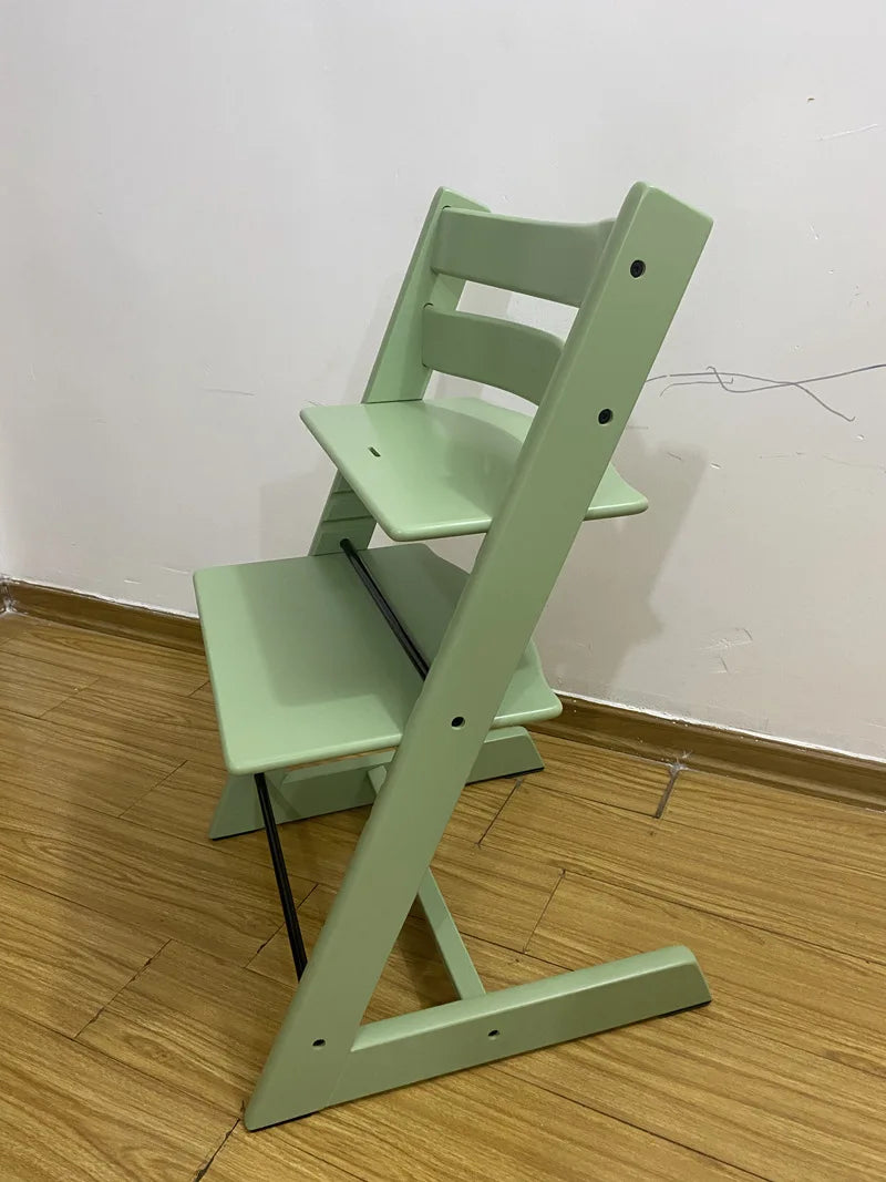 X&D Children's Growth Chair Baby Dining Chair Multifunctional Adjustable Beech Wood Children's High Legged Learning Chair 2024