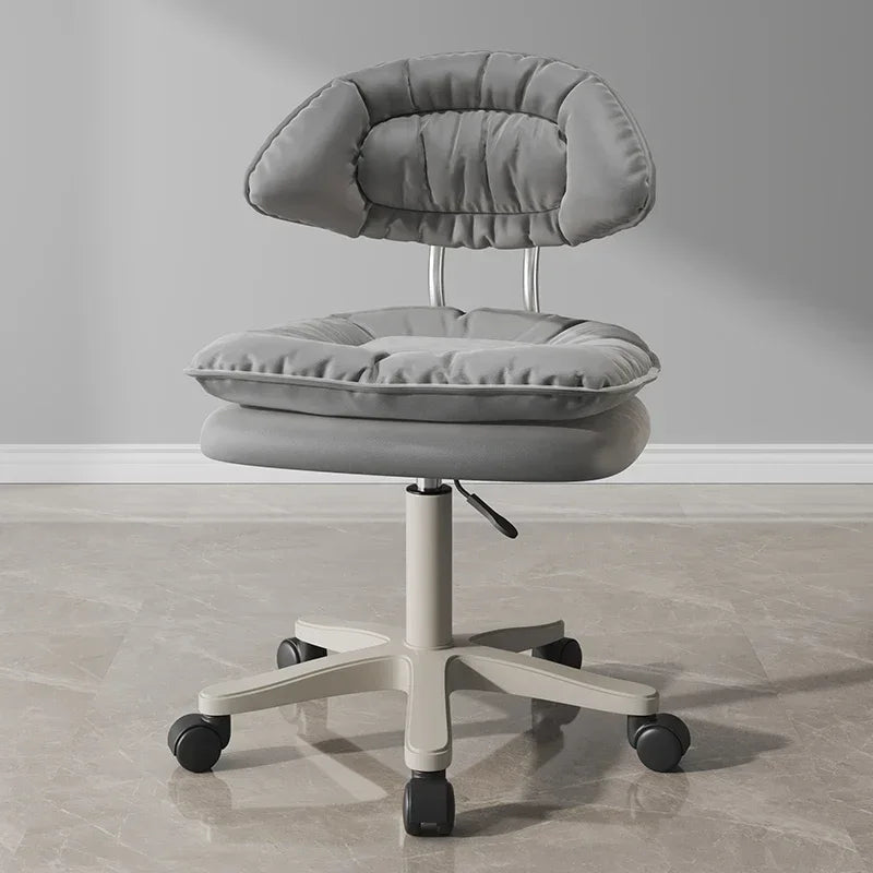 Nordic Luxury Salon Stool Special Lifting Rotating Backrest Bar Seat Large Hairdressing Manicurist Circle Chair