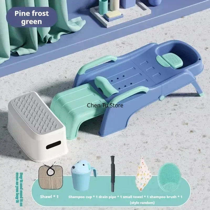 Plastic Children Shampoo Bed Foldable Hair Washing Chair Chairs Spa Basin Massage Bed Luxury Sillon Peluqueria Salon Furniture