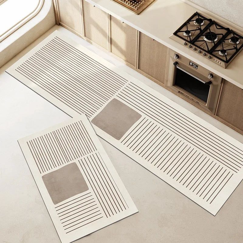 Super Absorbent Kitchen Floor Mat Long Diatomite Kitchen Rug Soft Washable Carpets Anti Slip Bathroom Entrance Doormat 주방매트
